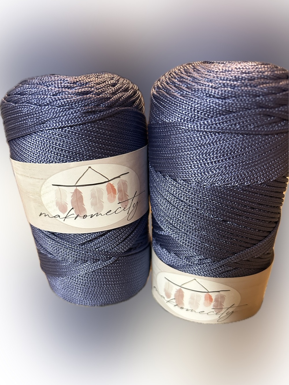 Makomecity Blue Macramé Cord - 2 Spools